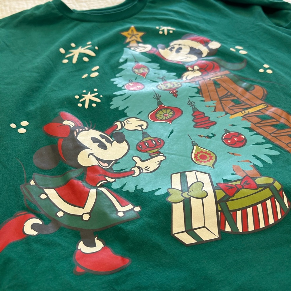 Disney XXL Festive Green Long Sleeve Tee - Picture 3 of 5